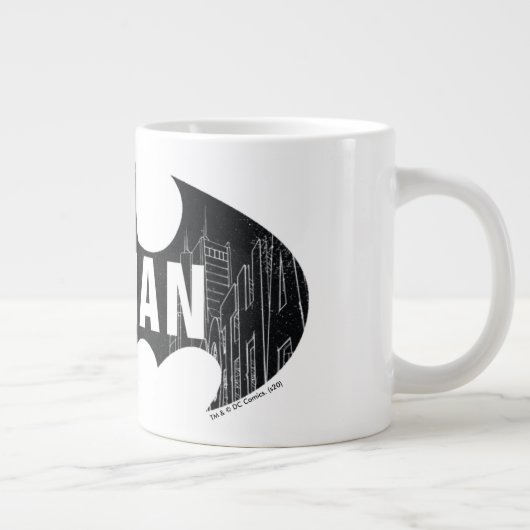 Grande Tasse Logo Bat Avec Gotham Etching (Droite)