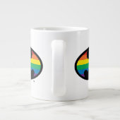 Grande Tasse Logo de Batman Rainbow (Dos)