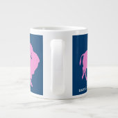 Grande Tasse Logo de buffle rose avec URL de magasin (Dos)