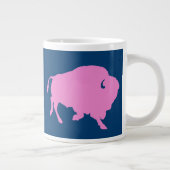 Grande Tasse Logo de buffle rose avec URL de magasin (Droite)