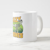 Grande Tasse logo de dessin animé Lazy Bones (Devant droit)