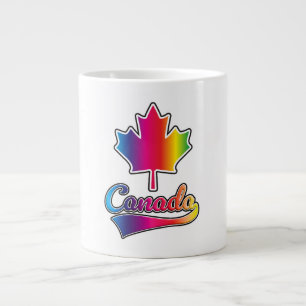 Grande Tasse Logo de l'arc-en-ciel de Canada Pride