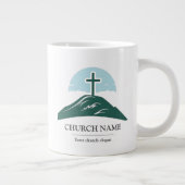 Grande Tasse Logo de l'église personnalisée (Droite)