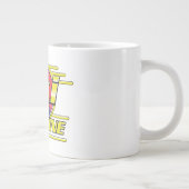 Grande Tasse Logo de Morzine France Ski 80s (Droite)