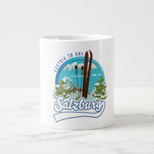 Grande Tasse Logo de ski à Salzbourg en Autriche.