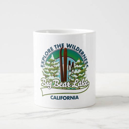 Grande Tasse Logo de ski Big Bear Lake California (Devant)