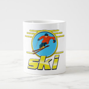 Grande Tasse Logo de ski des années 90
