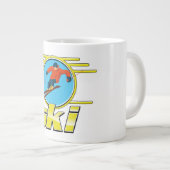 Grande Tasse Logo de ski rétro 90 (Devant droit)