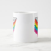 Grande Tasse Logo de Wonder Woman Layers Rainbow (Devant)