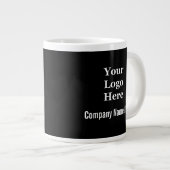 Grande Tasse Logo d'entreprise Nom de l'entreprise Marque noire (Devant droit)