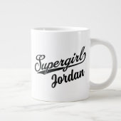 Grande Tasse Logo du nom étoilé Supergirl Baseball (Droite)