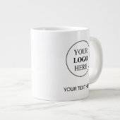 Grande Tasse Logo promotionnel personnalisé - Pas de commande m (Devant droit)