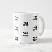 Grande Tasse Logo simple à répéter | Blanc (Devant droit)