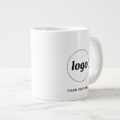 Grande Tasse Logo simple et commerce de texte (Devant droit)