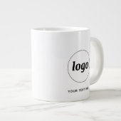Grande Tasse Logo simple et commerce de texte (Devant droit)