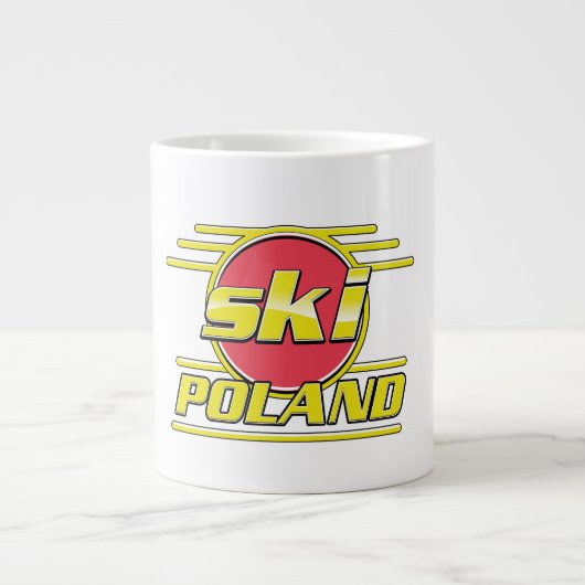 Grande Tasse Logo Ski Pologne 80 (Devant)
