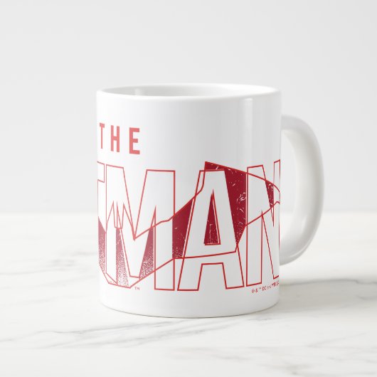 Grande Tasse Logo superposé de Batman Bat (Devant droit)