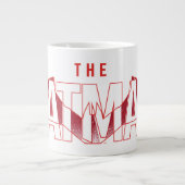 Grande Tasse Logo superposé de Batman Bat (Devant)