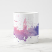 Grande Tasse London England Skyline Splash (Devant)