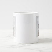 Grande Tasse Londres en nuages rouge et vert (Devant)