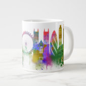 Grande Tasse Londres Skyline - Rainbow (Devant droit)