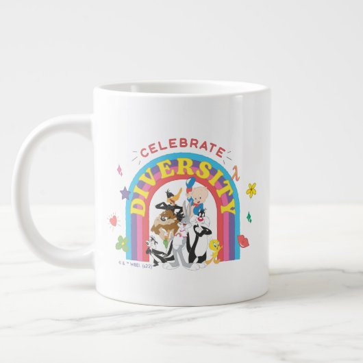 Grande Tasse LOONEY TUNES™ - Celebrate Diversity Pride Arc-en-c (Gauche)