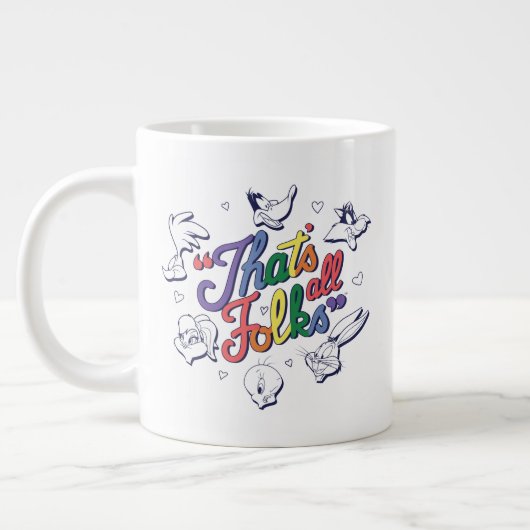 Grande Tasse LOONEY TUNES™ - That's All Folks ! Pride Badge (Gauche)