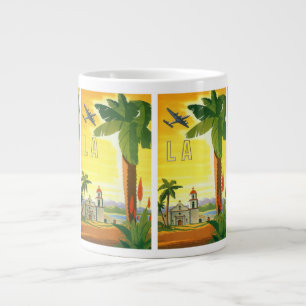 Grande Tasse Los Angeles vintage, Mission de Californie avec pa