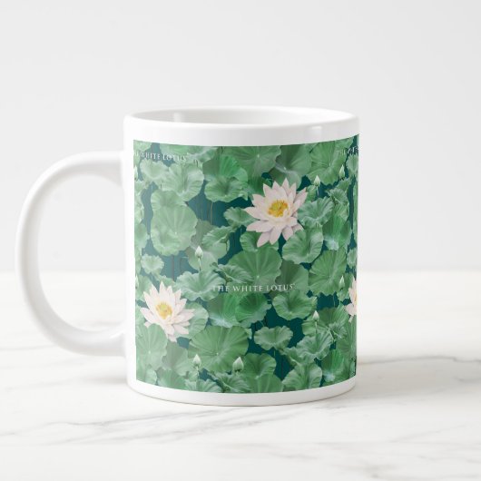 Grande Tasse Lotus Lagoon Motif - Le Lotus Blanc (Gauche)