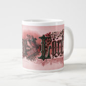 Grande Tasse "Louez le Seigneur" Deep Red & Green (Devant droit)