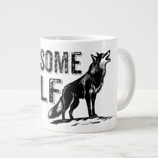 Grande Tasse Loup Cadeau Rétro Sort Vintage Nature Chien
