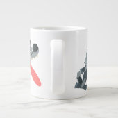 Grande Tasse Loup de caricature adoré (Dos)