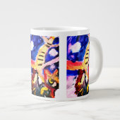Grande Tasse Loup en hiver  (Devant droit)