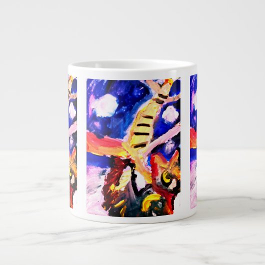 Grande Tasse Loup en hiver  (Devant)