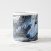 Grande Tasse Loup gris SENTINEL LOOLES (Devant)