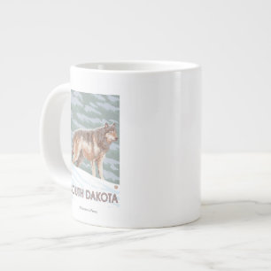 Grande Tasse Loup gris StandingSouth Dakota