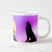 Grande Tasse Loups hurlant sur la lune (Droite)