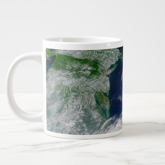 Grande Tasse L'Ouragan Frances Sur Une Terre Partielle. (Gauche)