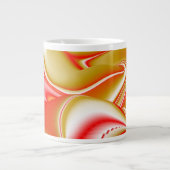 Grande Tasse Love and Gold Abstrait 3D Rainbowart (Devant)