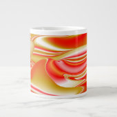 Grande Tasse Love and Gold Abstrait 3D Rainbowart (Devant)