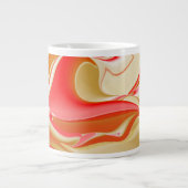 Grande Tasse Love and Gold Abstrait 3D Rainbowart (Devant)