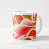 Grande Tasse Love and Gold Abstrait 3D Rainbowart (Devant droit)