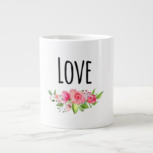 Grande Tasse *~* LOVE INTENTION ÉMOTO Flower Bouquet (Devant)