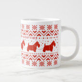Grande Tasse Love Joy Peace Scotties Festive Christmas Dogs (Droite)