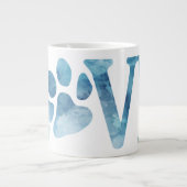 Grande Tasse Love Paw Blue (Devant)