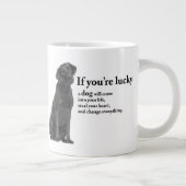 Grande Tasse Lucky Black Lab (Droite)