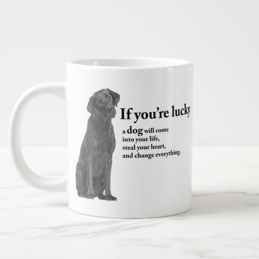 Grande Tasse Lucky Black Lab (Gauche)