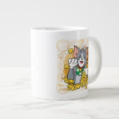 Grande Tasse Lucky Cat Jerry Avec Sycees Or (Devant droit)