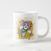 Grande Tasse Lucky Cat Jerry Avec Sycees Or (Droite)