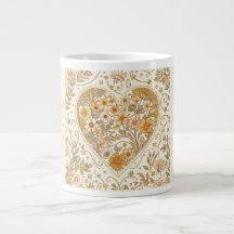 Luxury, , Beigi Gold Yellow ,Love Heart Flowers